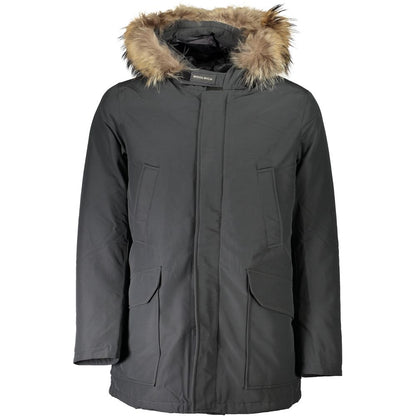 Gray Cotton Men's Jacket