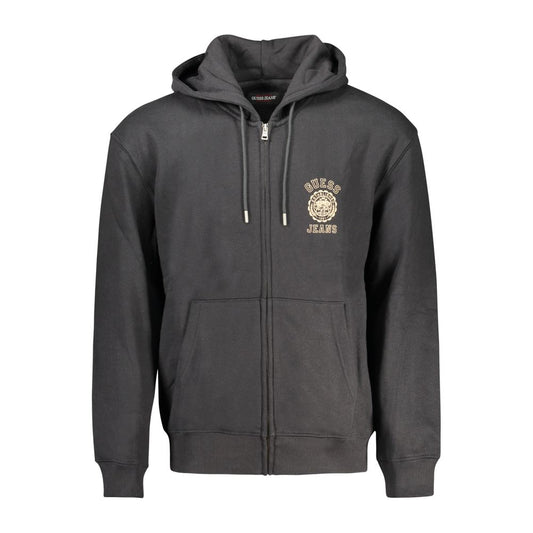 Black Cotton Men's Sweatshirt