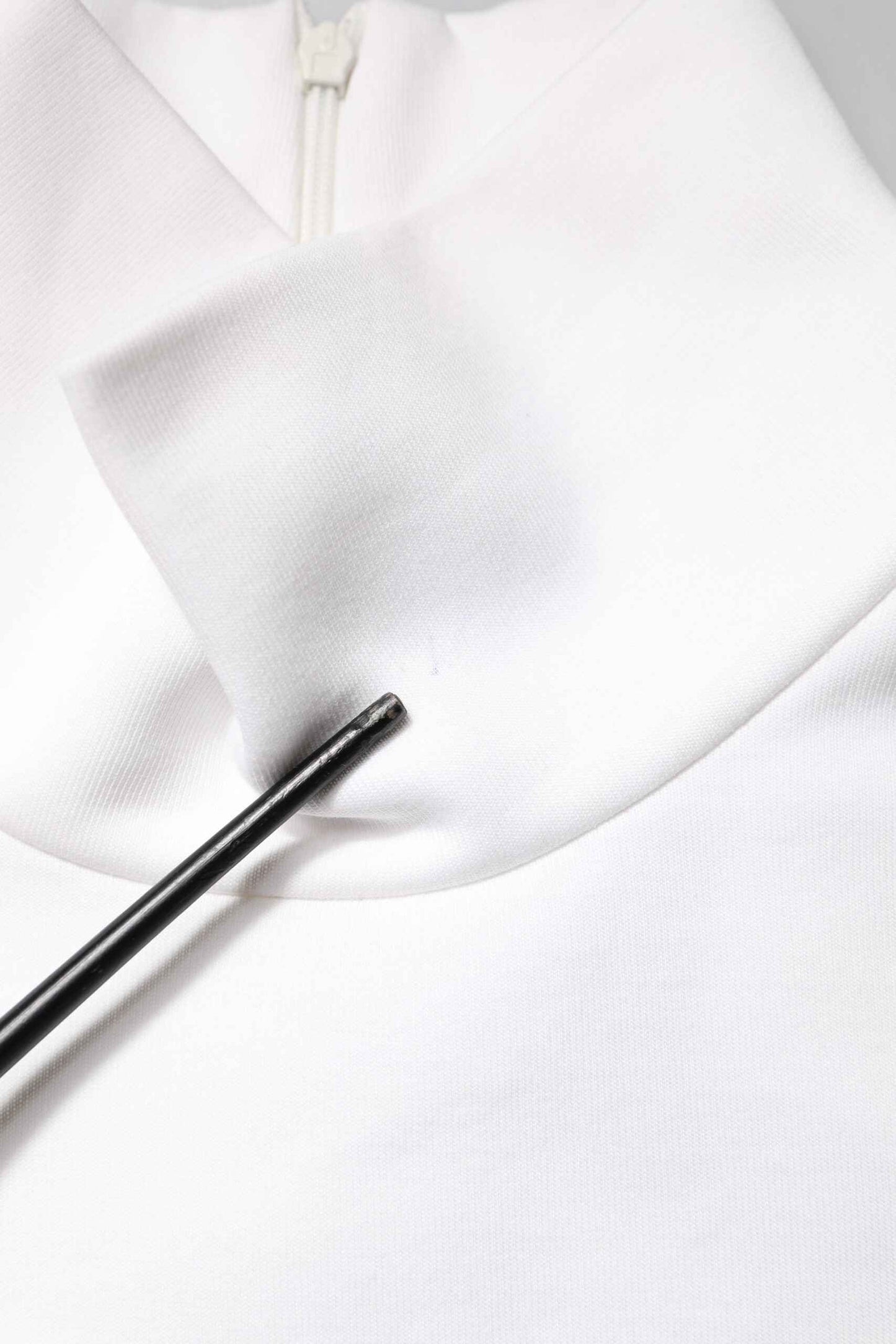 White Cotton Turtleneck DG Applique T-shirt
