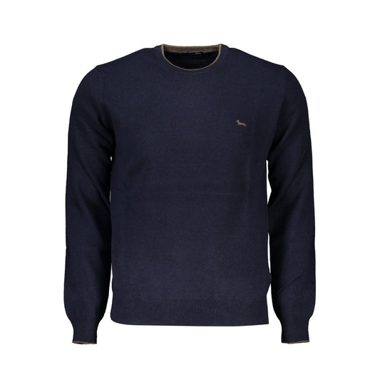 Blu Viscosa Uomo Maglia