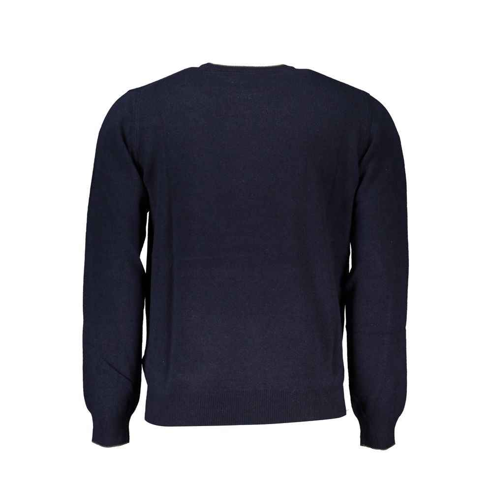 Blu Viscosa Uomo Maglia
