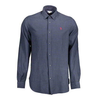 Blue Cotton Men's Shirt