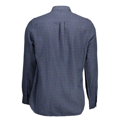 Blue Cotton Men's Shirt