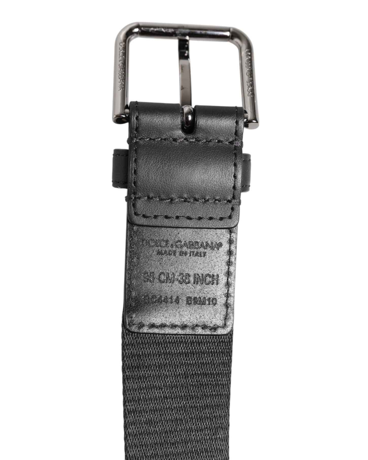 Green Black Polyester DG Logo Buckle Belt