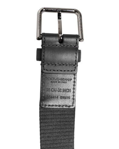 Green Black Polyester DG Logo Buckle Belt