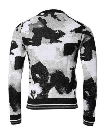 Multicolor Logo Crew Neck Pullover Sweater