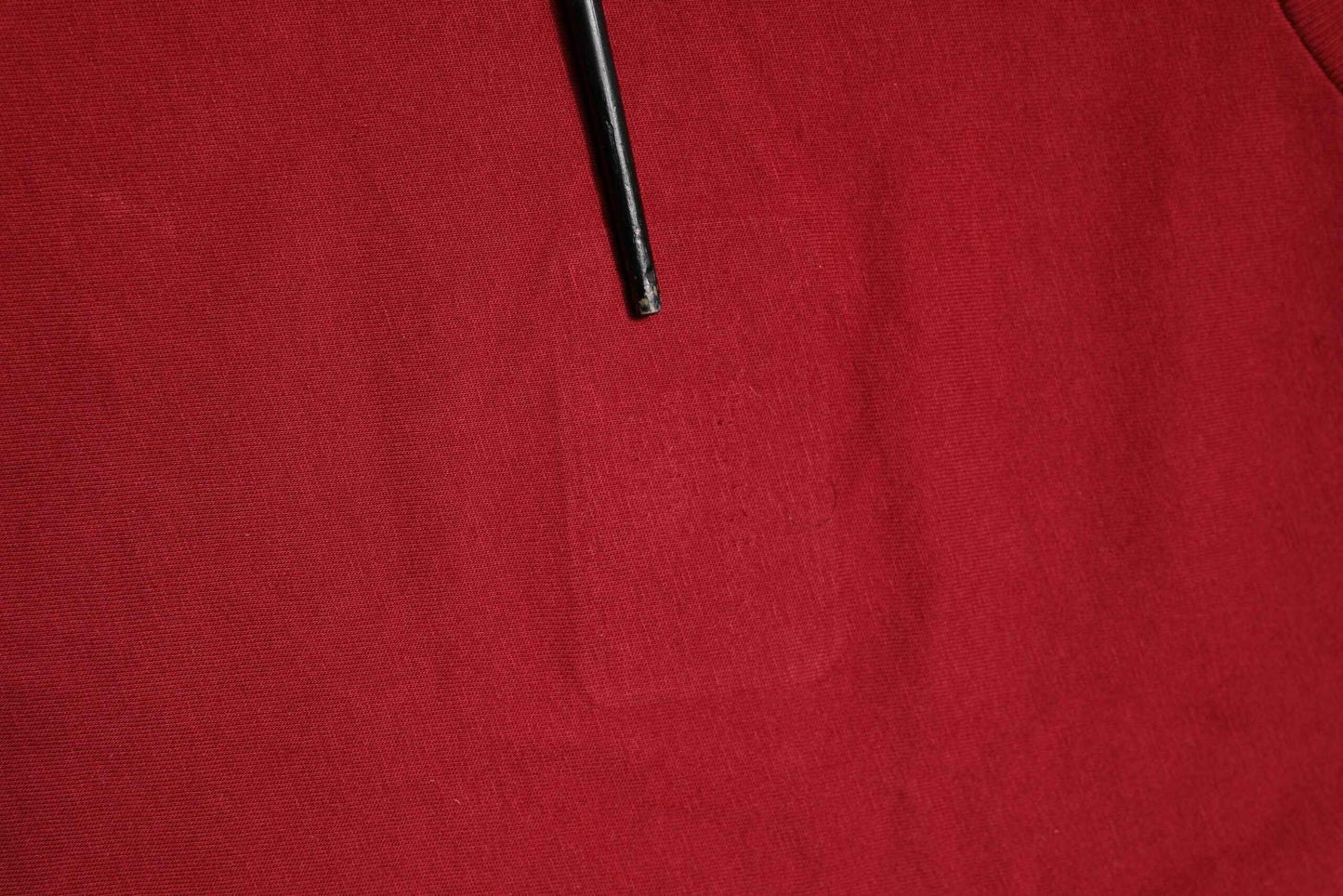 Red Cotton Short Sleeves Crew Neck T-shirt