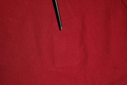 Red Cotton Short Sleeves Crew Neck T-shirt