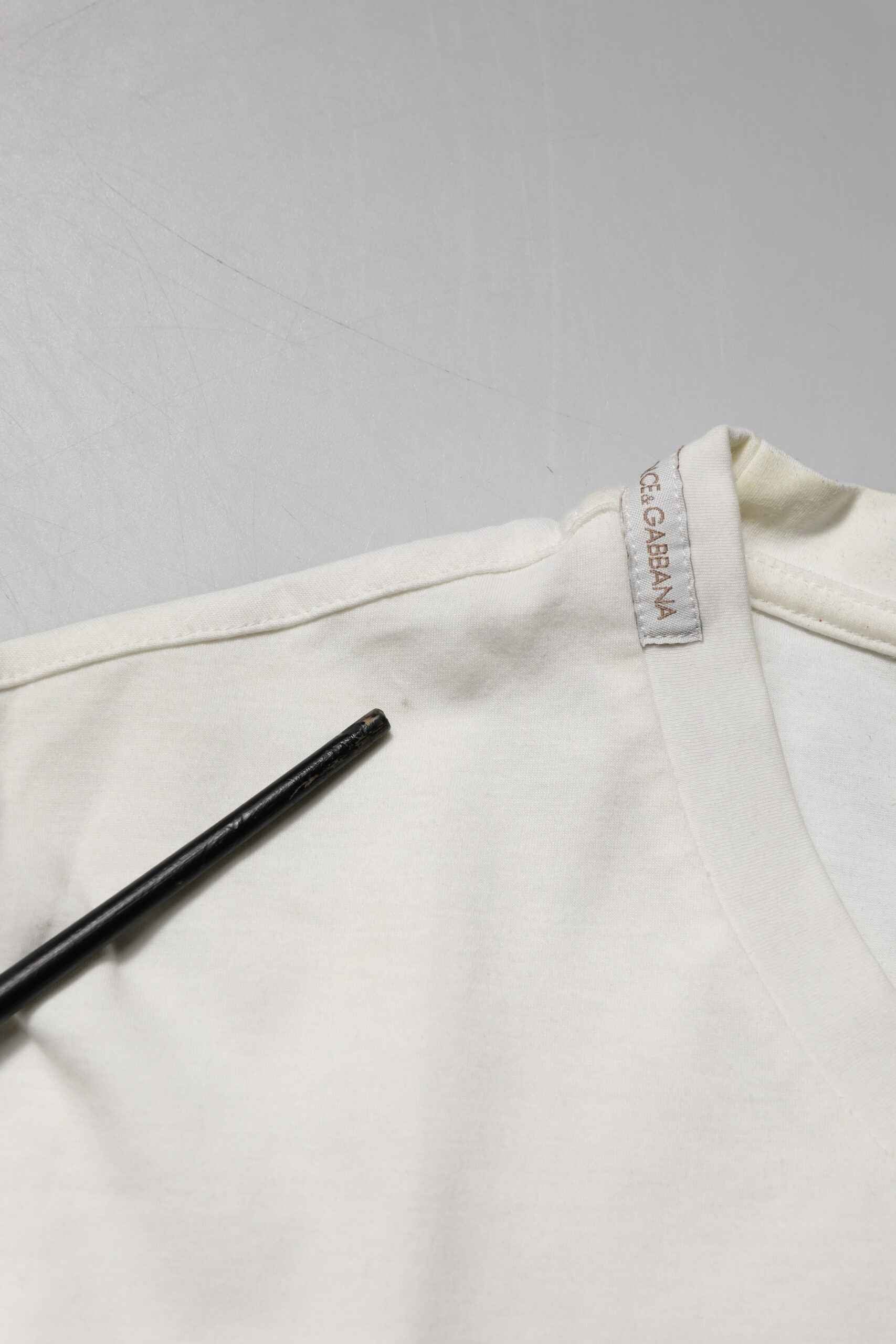 White Cotton Logo Bandana Print T-shirt
