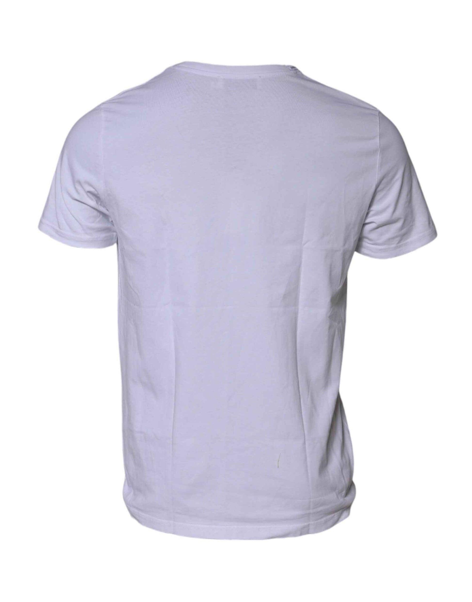 White DG Logo Print Short Sleeves T-shirt