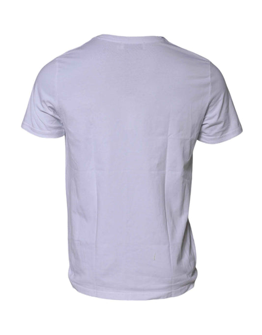 White DG Logo Print Short Sleeves T-shirt