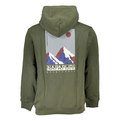 Verde Cotton Men Sweatshirt with Hood