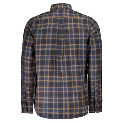 Blue Cotton Men's Shirt