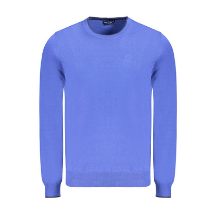 Blue Cotton Men's Sweater