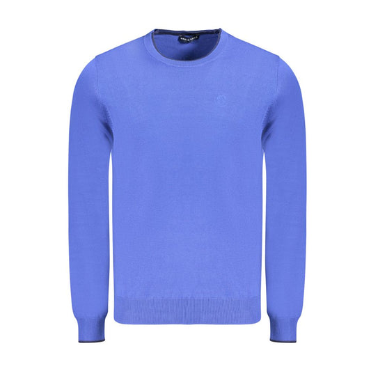 Blue Cotton Men's Sweater