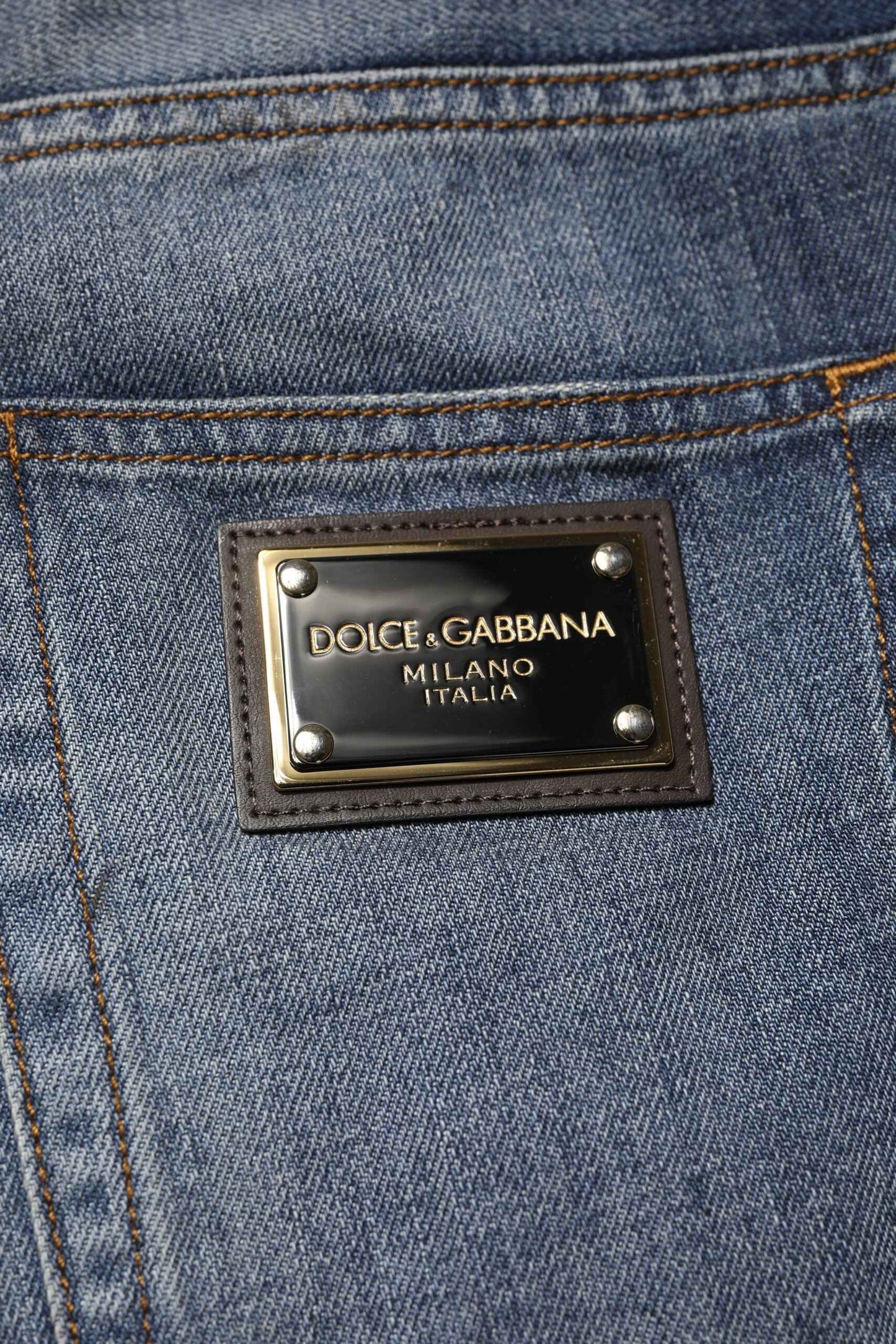 Blue Washed Tattered Cotton Men Jeans
