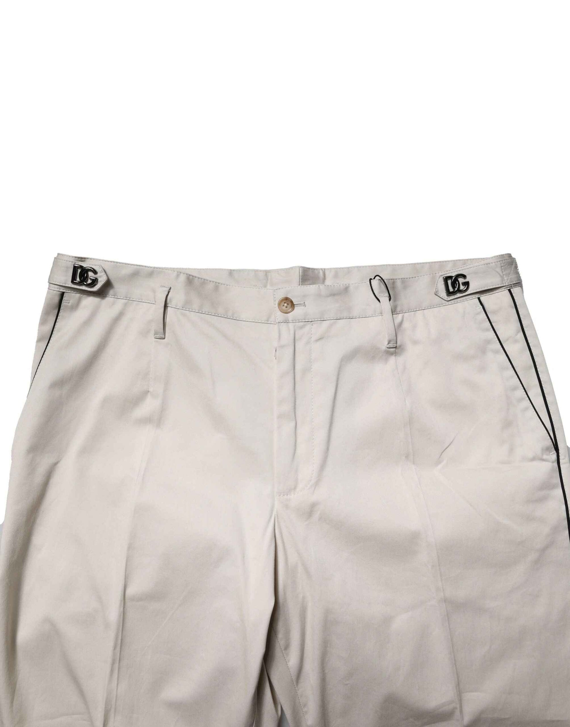 White Cotton Dress Slim Formal Pants