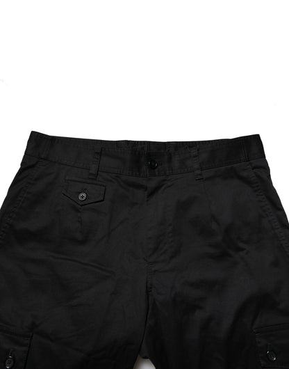 Black Cotton Dress Slim Formal Pants