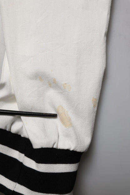 White Cotton Cargo Jogger Men Pants
