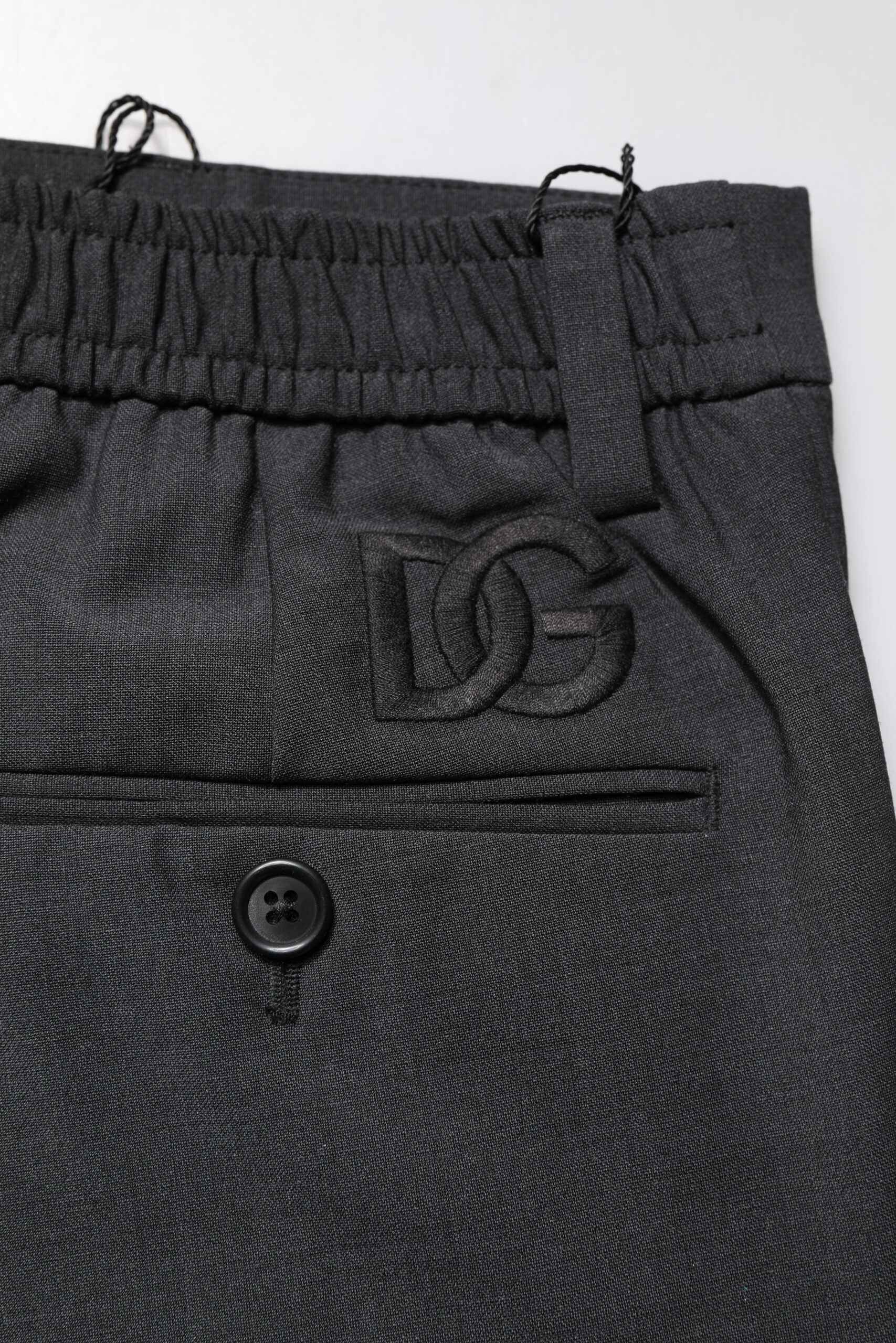 Black Wool Dress Slim Formal Pants