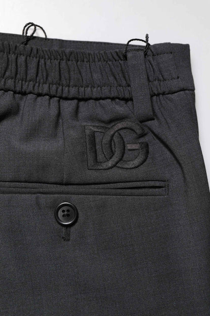 Black Wool Dress Slim Formal Pants