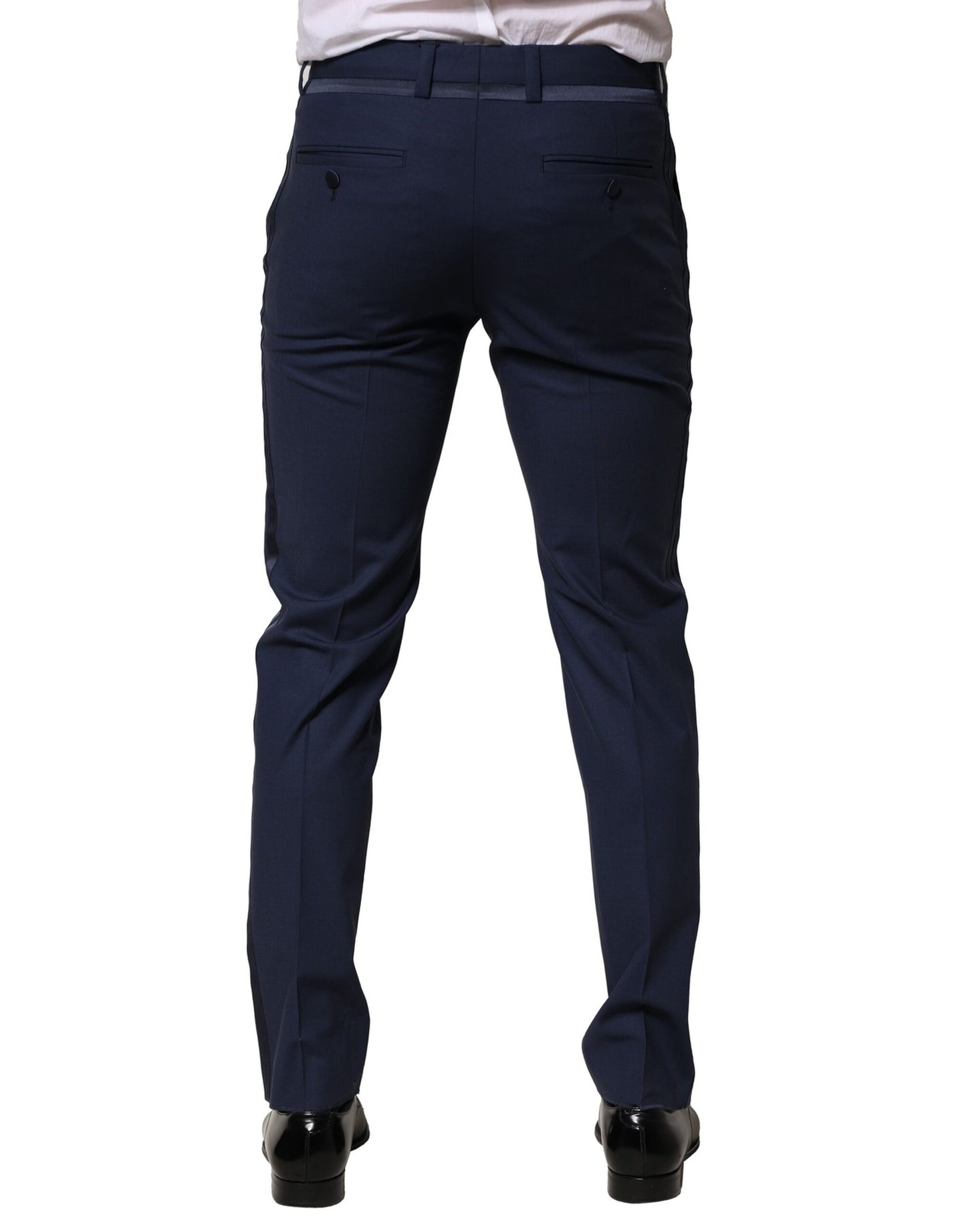 Dark Blue Wool Dress Formal Pants