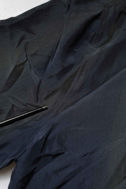 Black Silk Short Sleeves Men Casual Shirt
