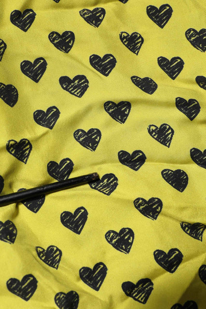 Yellow Heart Short Sleeves Men Casual Shirt