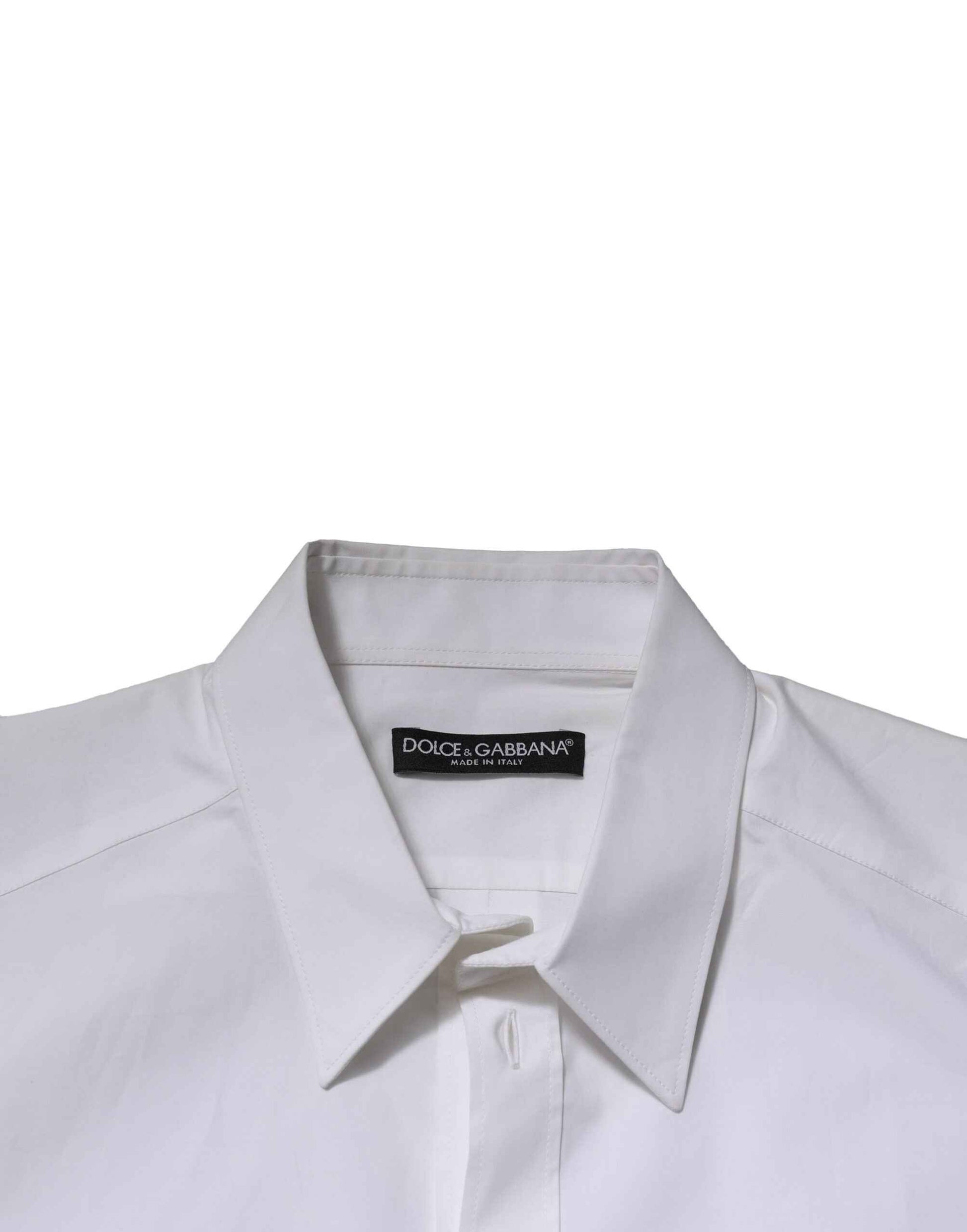 White Cotton Long Sleeves Dress Formal Shirt