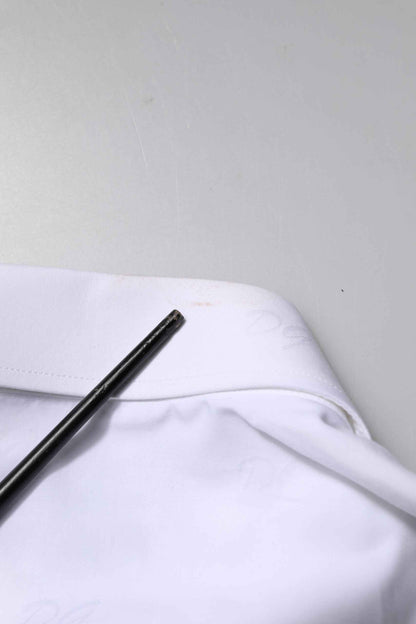 White GOLD Long Sleeves Dress Formal Shirt