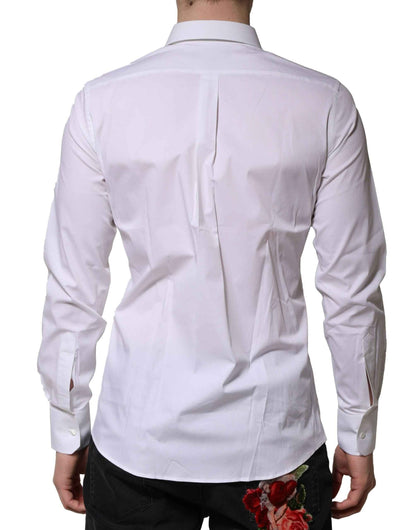 White MARTINI Long Sleeves Dress Formal Shirt