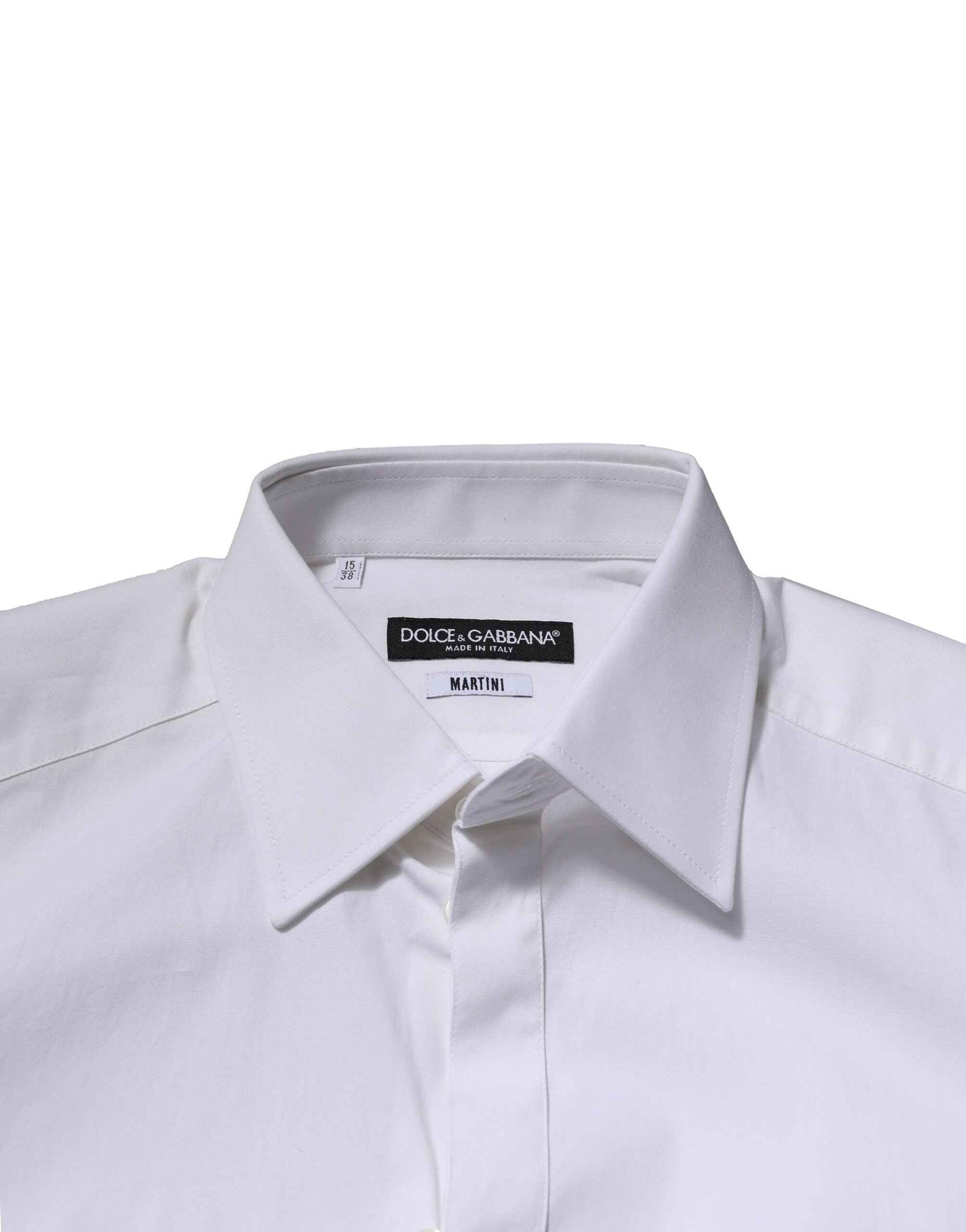 White MARTINI Long Sleeves Dress Formal Shirt