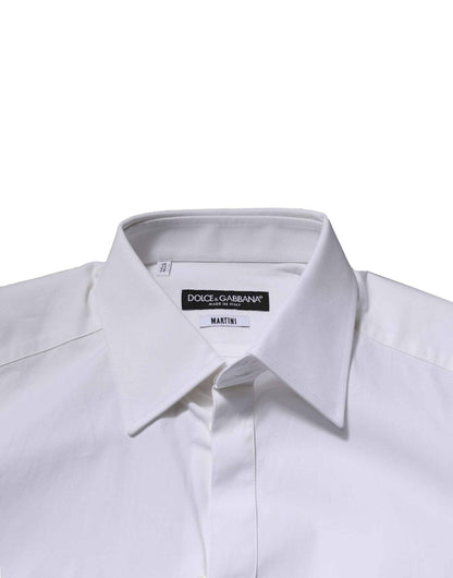 White MARTINI Long Sleeves Dress Formal Shirt