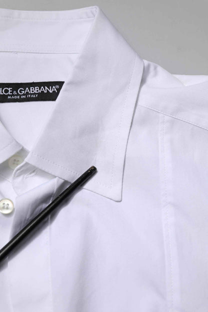 White Cotton Short Sleeves Dress Formal Shirt