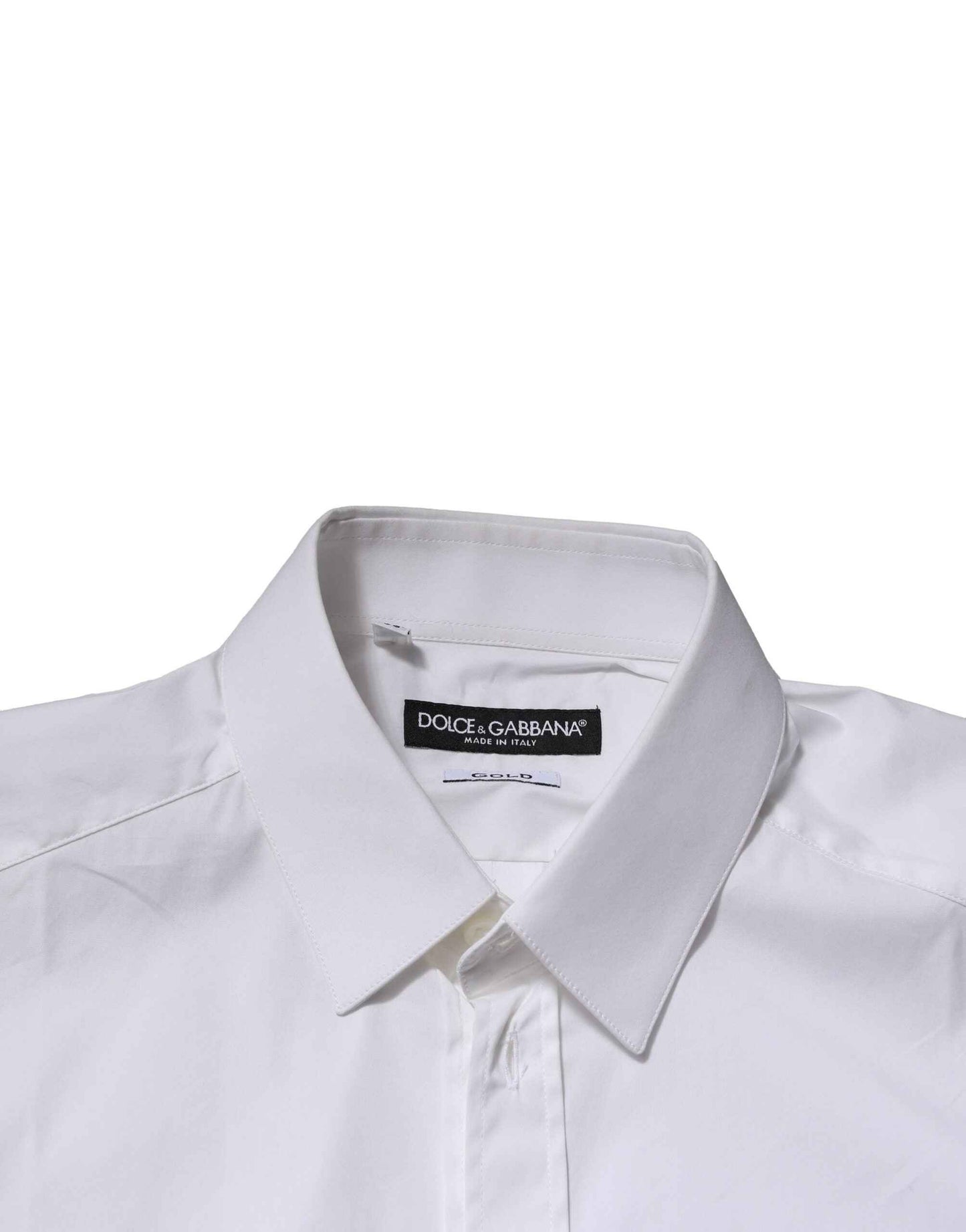 White GOLD Long Sleeves Dress Formal Shirt