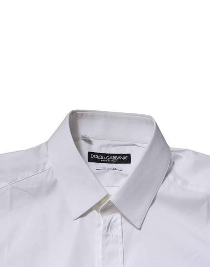 White GOLD Long Sleeves Dress Formal Shirt