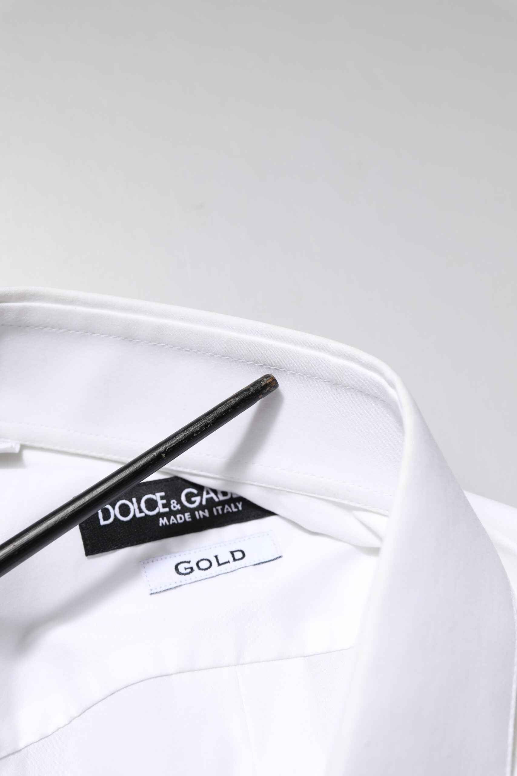 White GOLD Long Sleeves Dress Formal Shirt