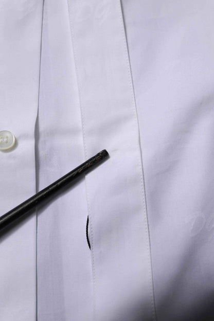 White GOLD Long Sleeves Dress Formal Shirt