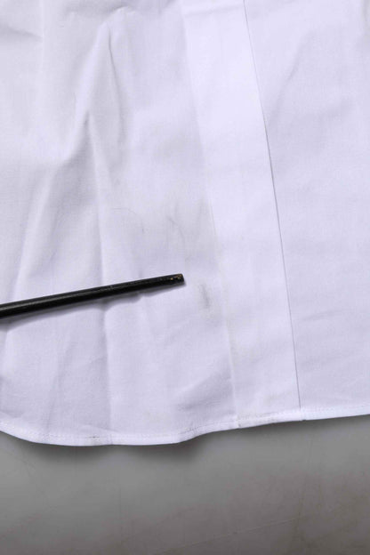 White Cotton GOLD Long Sleeves Formal Shirt