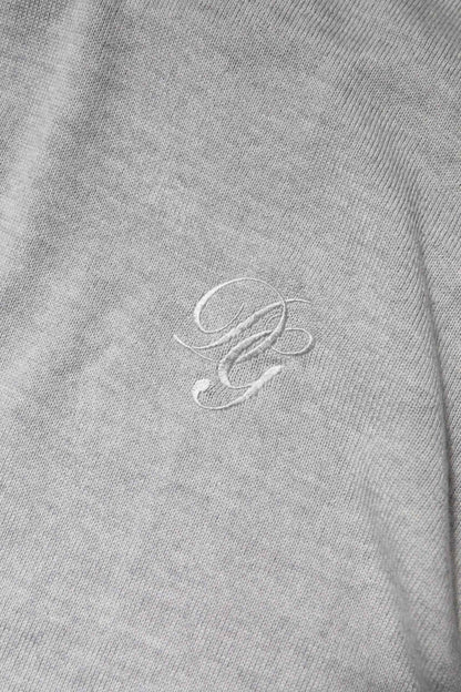 Gray Long Sleeve Turtleneck Pullover Sweater
