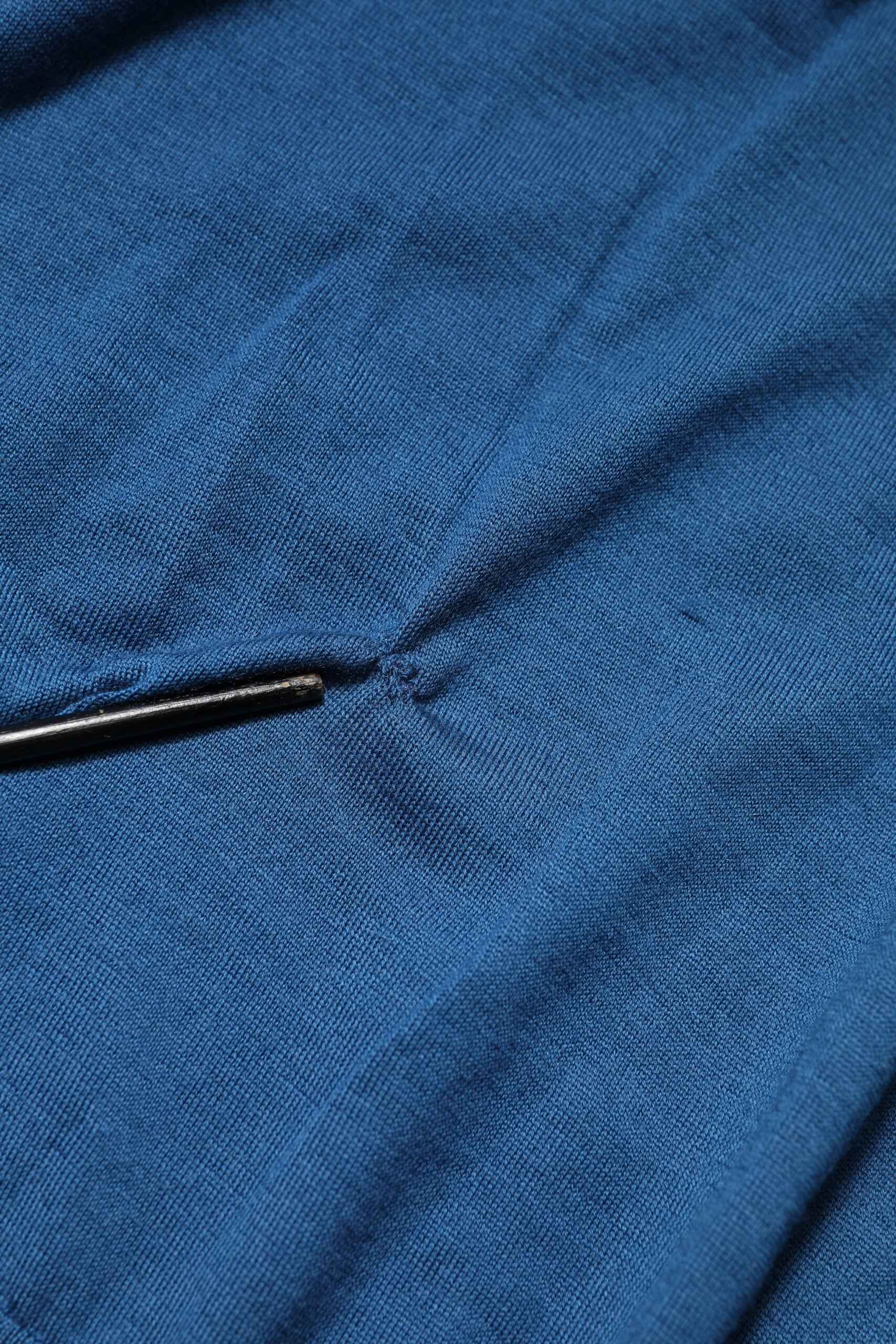 Blue Cashmere Crew Neck Sweatshirt Sweater
