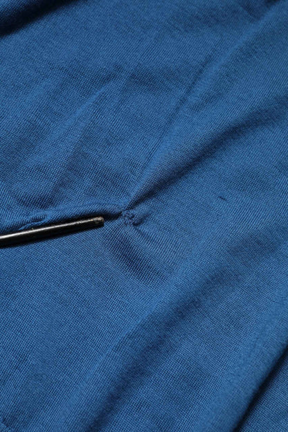 Blue Cashmere Crew Neck Sweatshirt Sweater