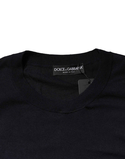 Black Long Sleeve CrewNeck Pullover Sweater