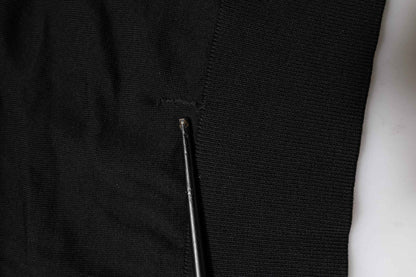 Black Long Sleeve Crew Neck Pullover Sweater