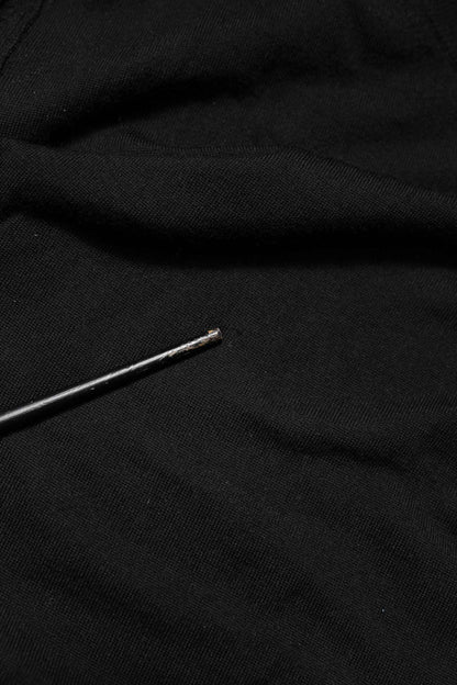 Black Long Sleeve Crew Neck Pullover Sweater