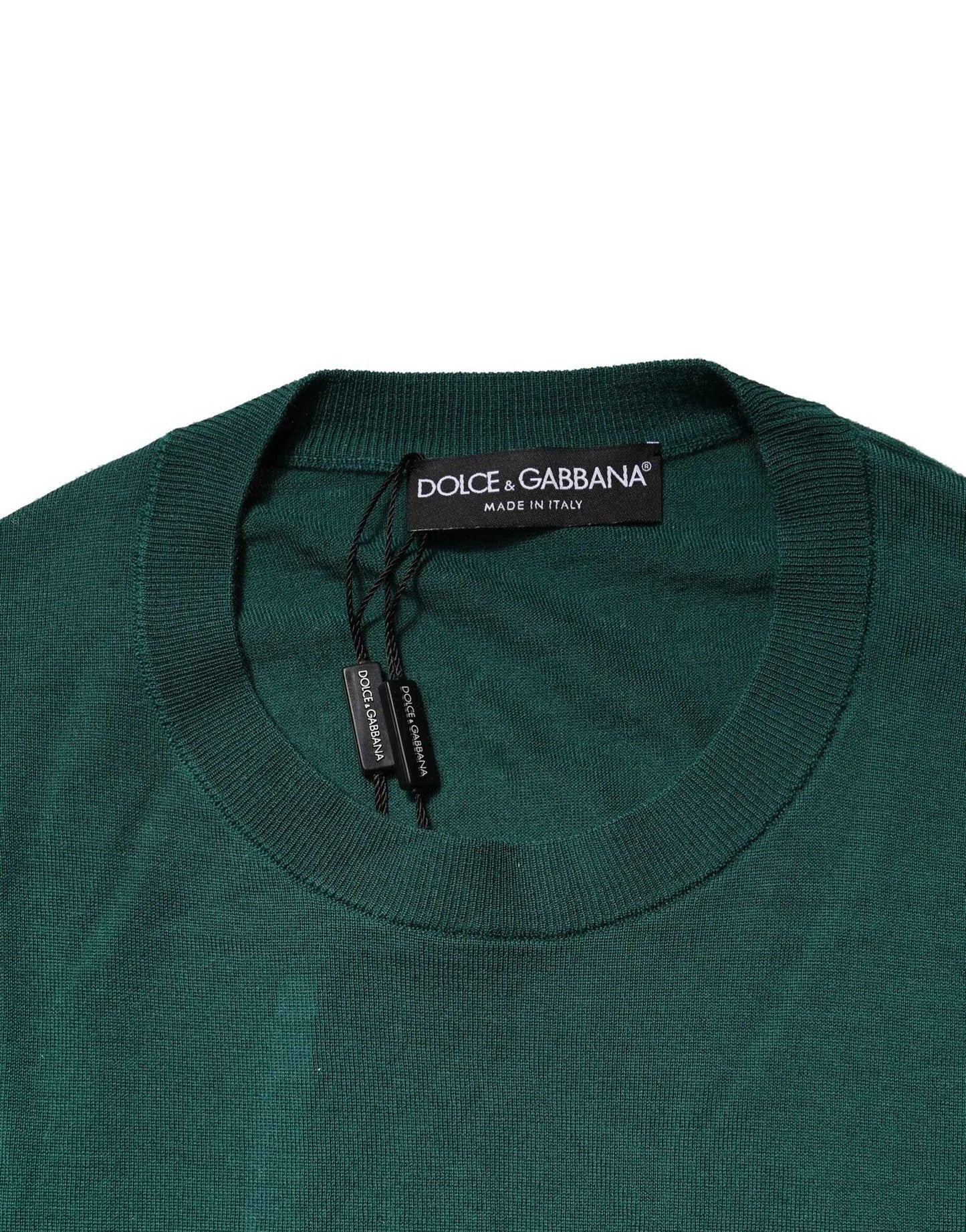 Green Cashmere Crew Neck Sweatshirt Sweater