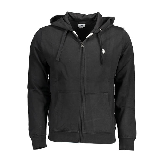 Black Cotton Men's Sweatshirt