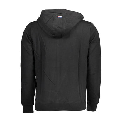Black Cotton Men's Sweatshirt