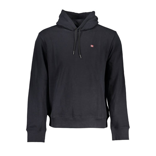 Black Cotton Men's Hoodie