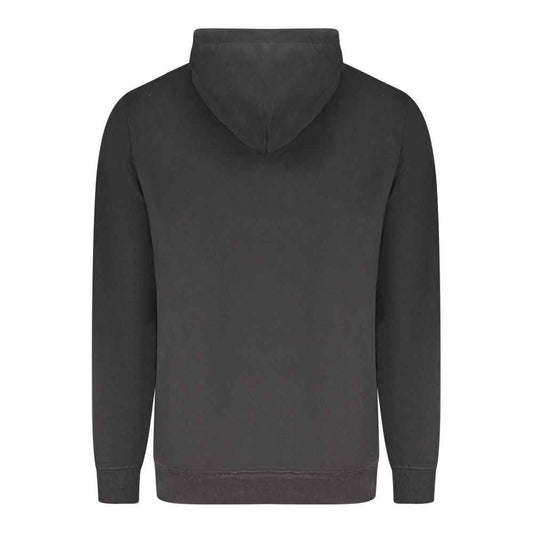 "Black Cotton Men's Hoodie"